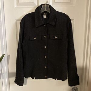 Vintage Maurices Wool Blazer Women’s Size M Medium Breast Pockets Button Up